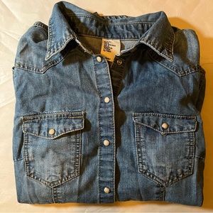 Denim Button Up Long Sleeve